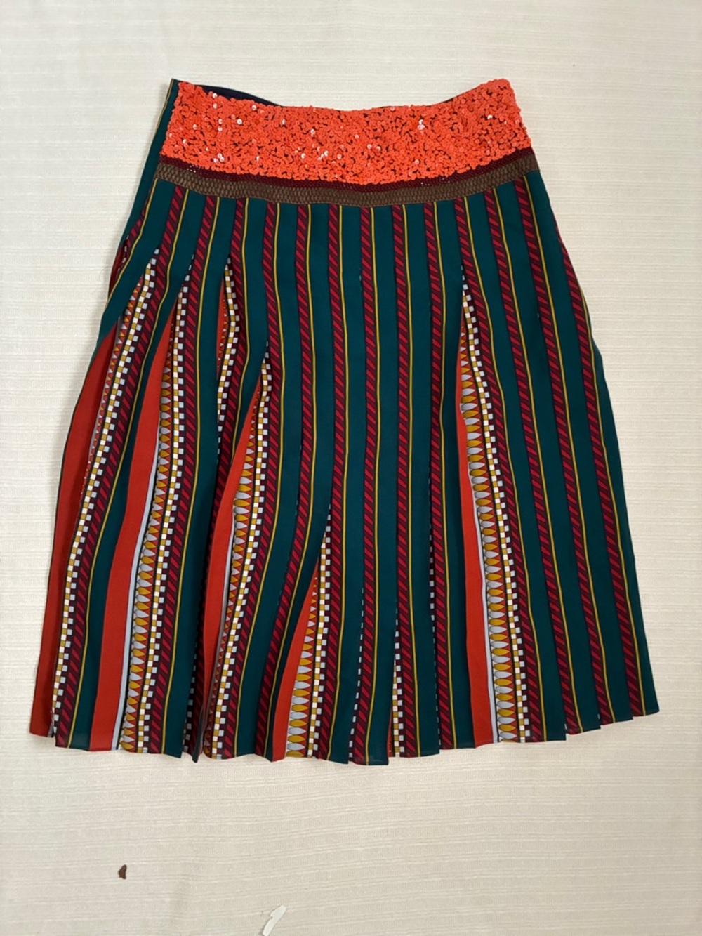 Tory Burch silk midi skirt